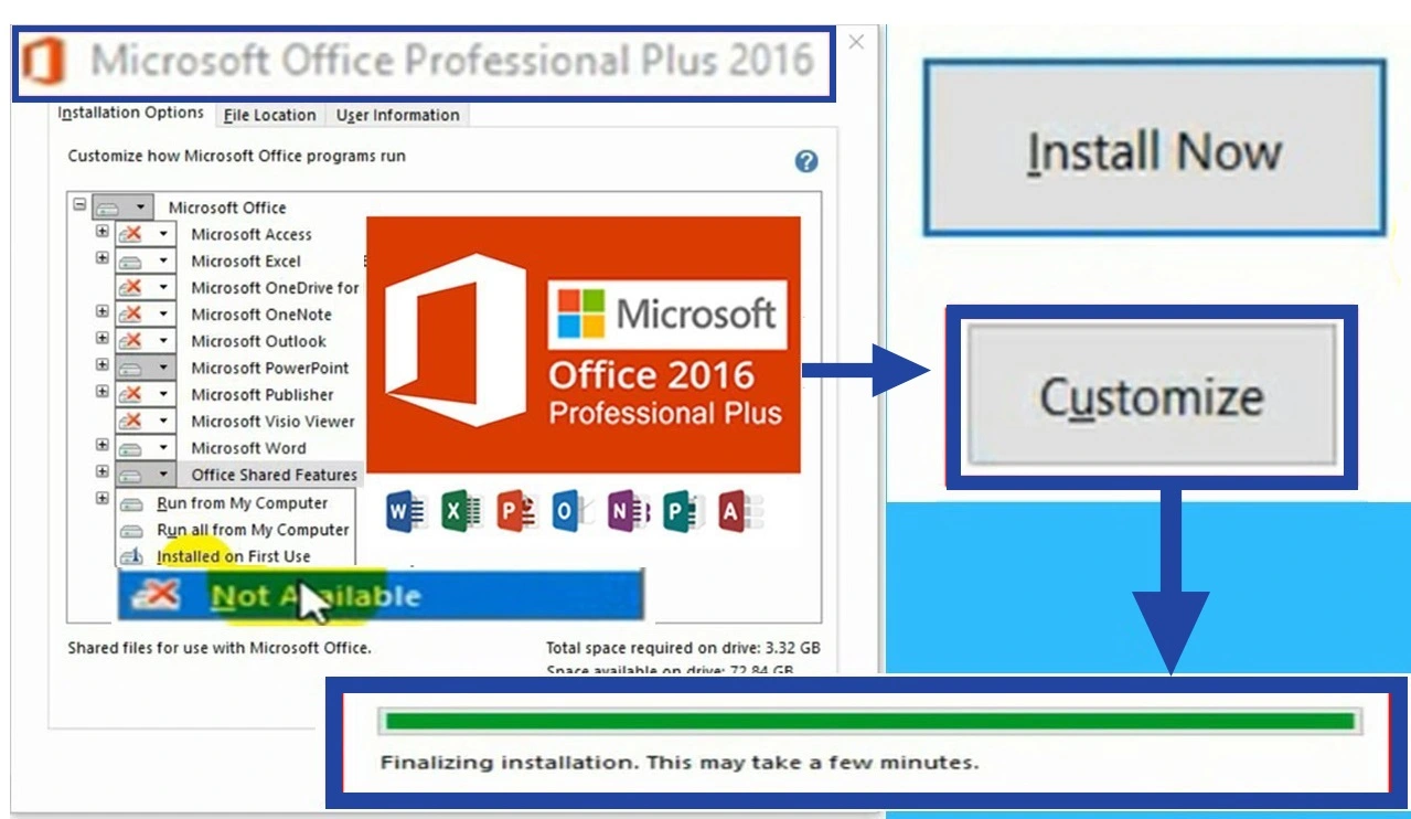 Download and install Microsoft Office Professional 2016
