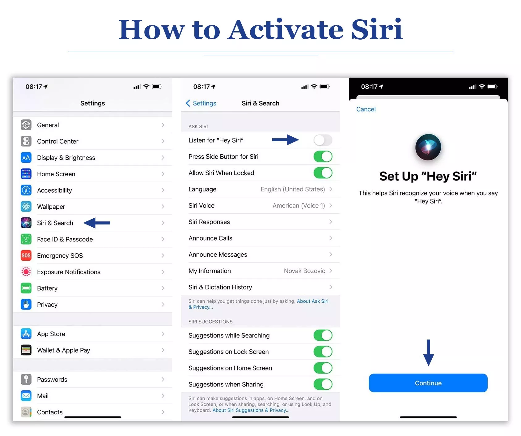 How to Activate Siri